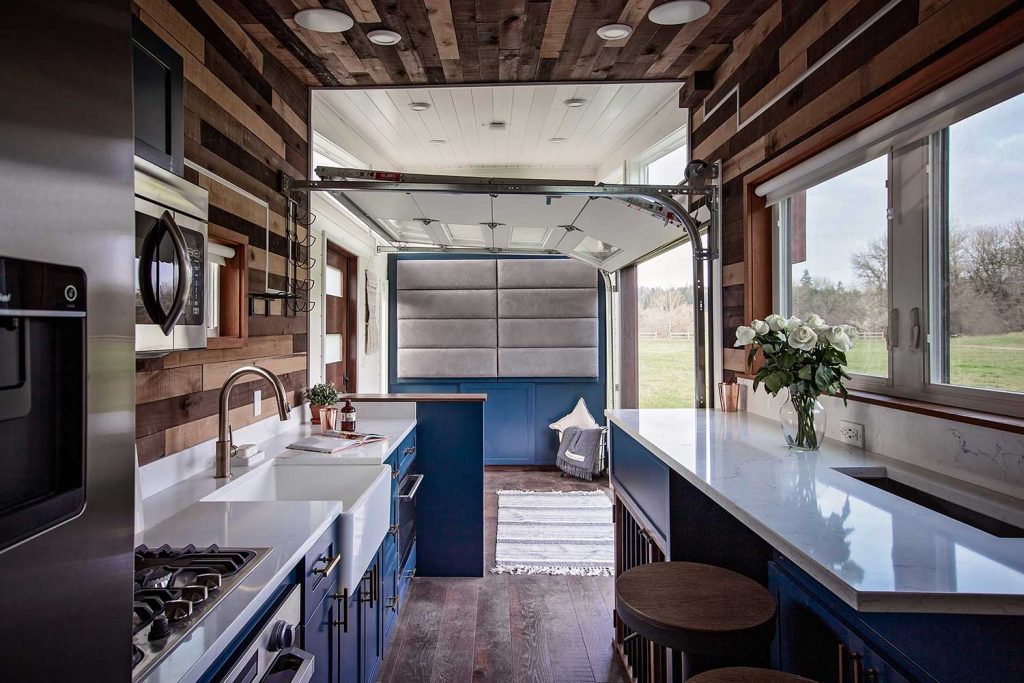 cable light kitchen tiny house