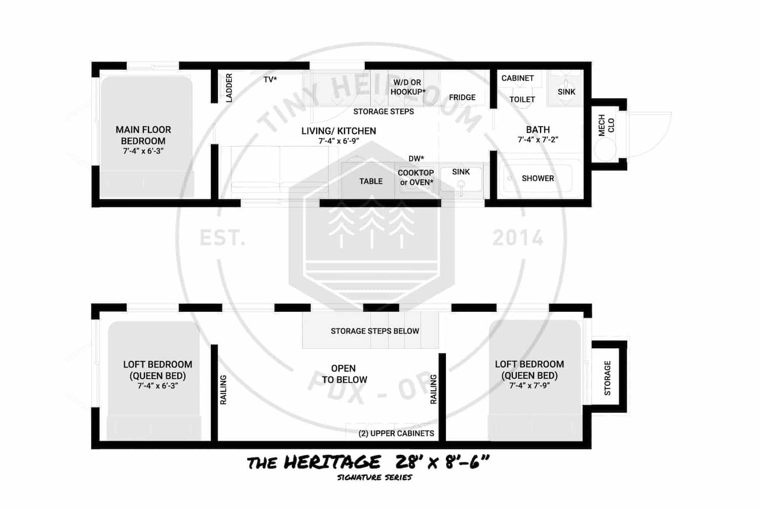 2 Bedroom Tiny House Ideas & Inspiration | Tiny Heirloom